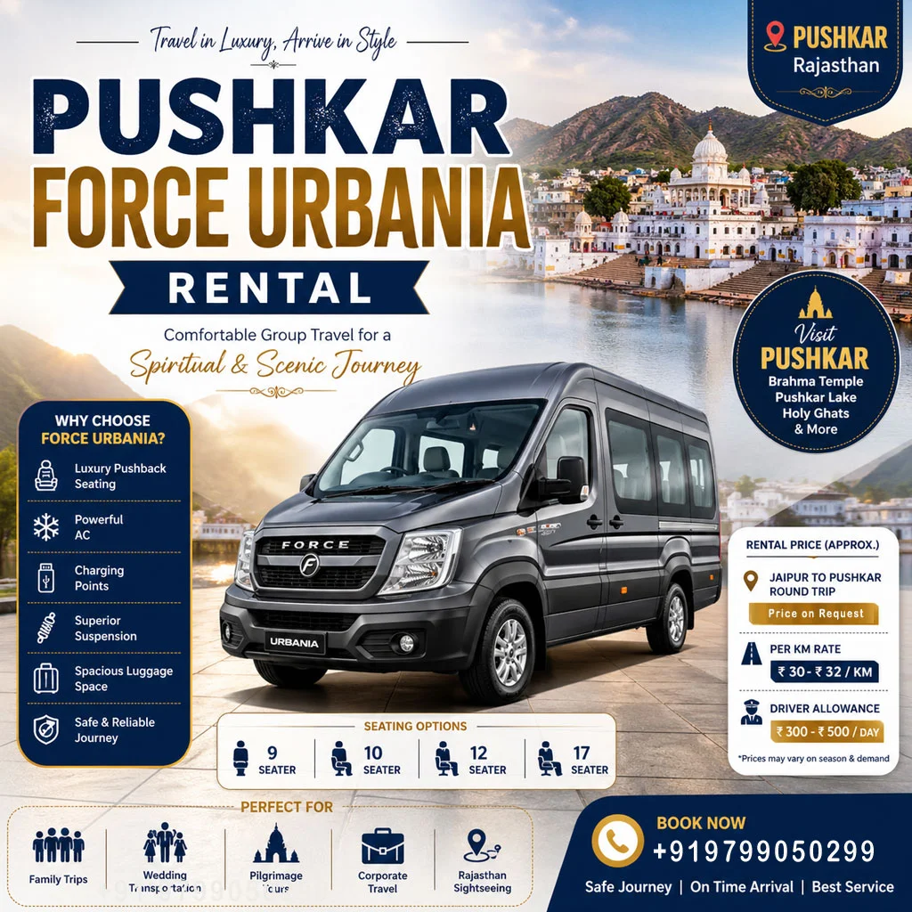 Pushkar Force Urbania Tempo Traveller